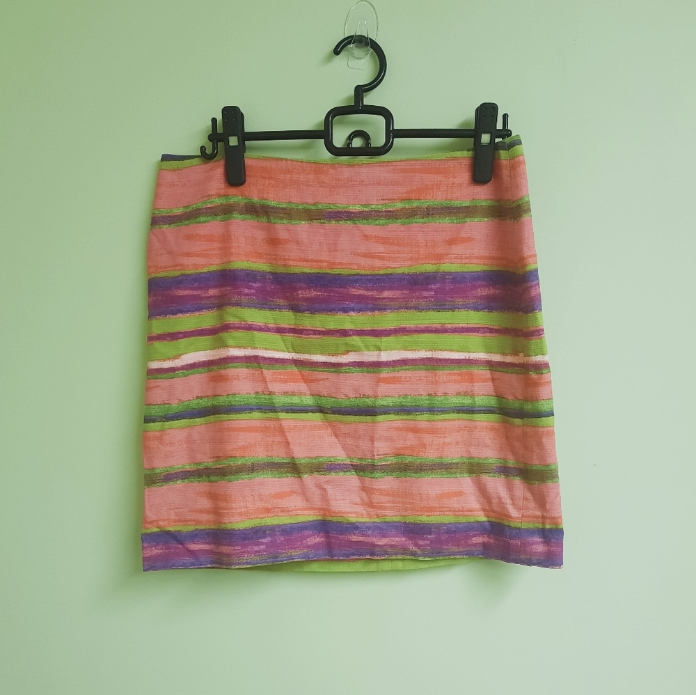 Ann Taylor Striped Pencil Skirt